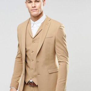 Super Skinny Fit Suits In Camel